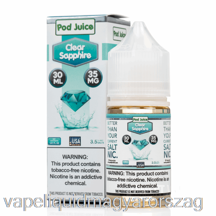 átlátszó Zafír - Hüvelylé - 30 Ml 35 Mg-os Vape Toll